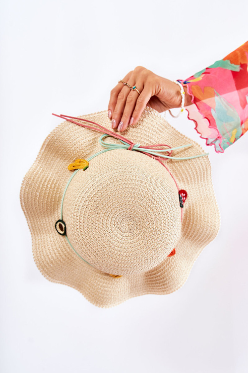 Dziecięcy Kapelusz Z Paskiem Beżowy Simon