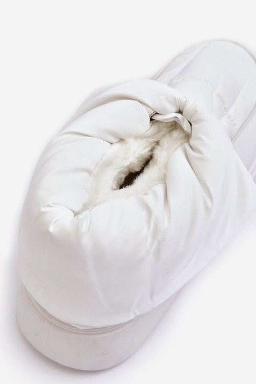 Śniegowce Damskie Z Ozdobnym Wiązaniem Białe Siracna