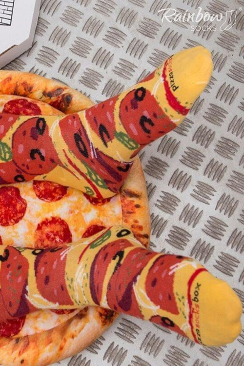 Skarpetki Rainbow Socks Pizza 4 Pary Pepperoni Wegetariańska Capricciosa