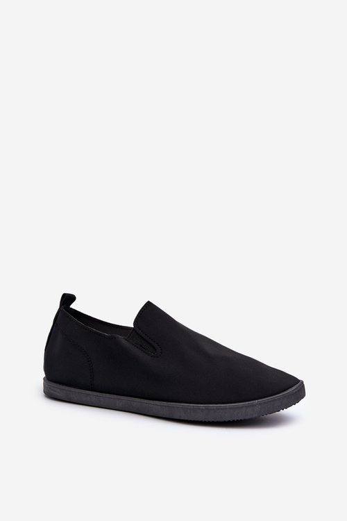 Damskie Tenisówki Trampki Slip-On Czarne Lovinia