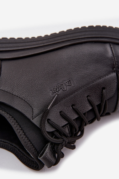 Skórzane Półbuty Męskie Lee Cooper LCJ-26-33-3964 Czarne