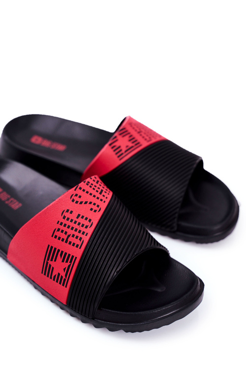 Klapki Męskie Big Star Gumowe Czarne GG174913