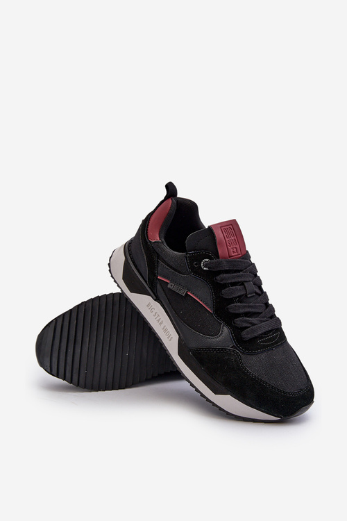 Sneakersy Męskie Memory Foam System Big Star NN174350 Czarne