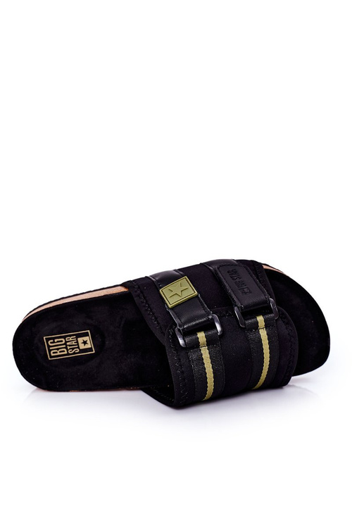 Męskie Profilowane Klapki Big Star HH174058 Czarne