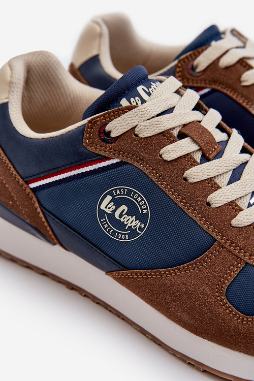 Męskie Sneakersy Buty Sportowe Lee Cooper LCW-24-03-2334 Brązowe