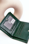 Damski Portfel Z Ekoskóry Ciemnozielony Cudea