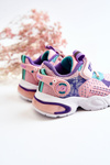 Dziecięce Buty Sportowe Na Rzep Różowo-Fioletowe Lillo