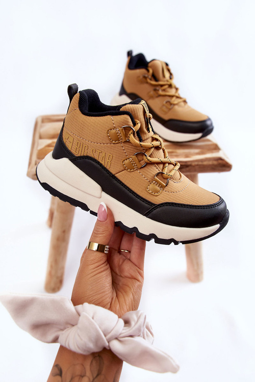 Dziecięce Botki Memory Foam Big Star KK374118 Camel