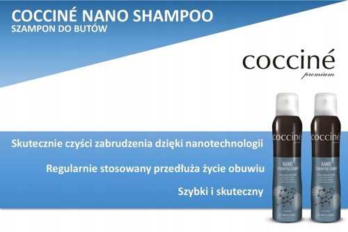 Coccine Czyścik Do Skór Zamszu Nubuku i Tekstyliów Nano Shampoo