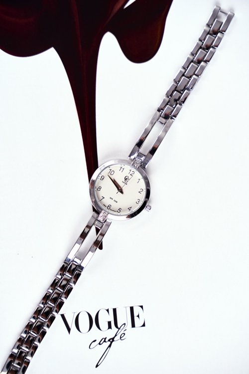 Damski Zegarek GG Luxe Srebrny Gumera