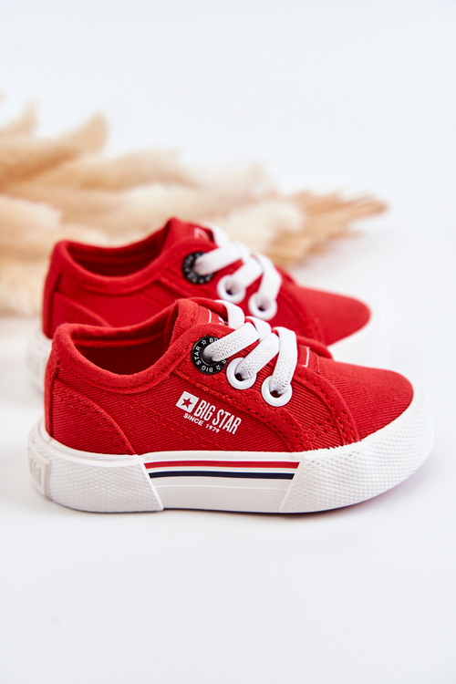 Dziecięce Niskie Trampki Big Star JJ374162 Czerwone