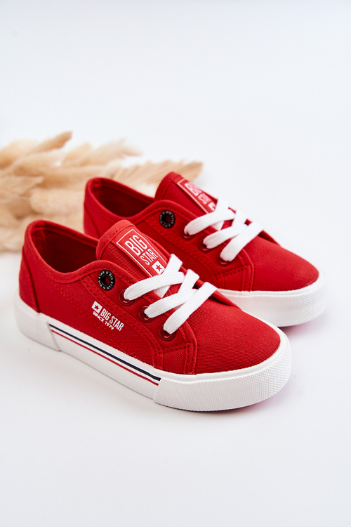 Dziecięce Niskie Trampki Big Star JJ374172 Czerwone