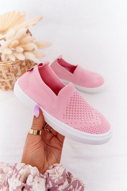Dziecięce Wsuwane Tenisówki Slip-On Big Star HH374103 Różowe