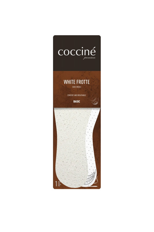 Wkładki Coccine White Frotte bawełniana na lateksowej piance 34-41