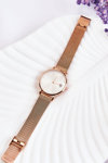 Zegarek Z Dużą Tarczą GG Luxe Różowe Złoto